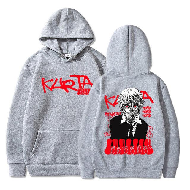 Anime Hunter X Hunter HxH Hoodies Manga Graphic Kurapika Cotton Long Sleeves Unisex Casual Oversized Hooded Sweatshirt Unisex Streetwear Tops