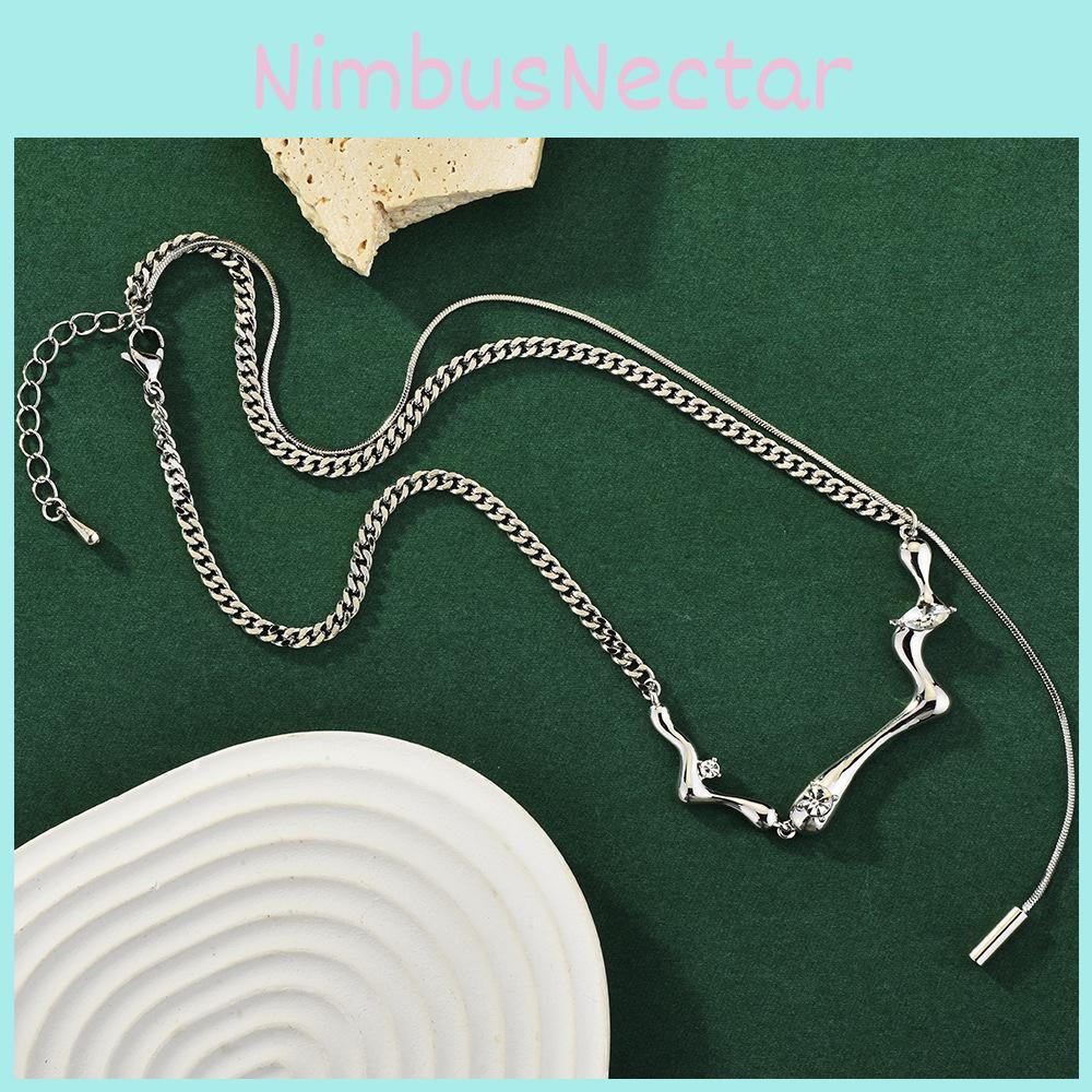 And Elegant Fashionable Layered Pendant Necklace With Polished Finish And Geometric Features For Women