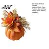 Indoor Halloween Holiday Accents Fall Pumpkin Table Ornament, Artificial Foam with Flower, Maple Durable Ornaments Leaves, Berry for Autumn