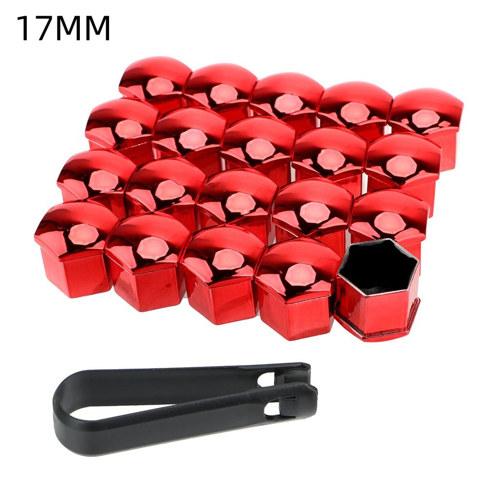 New 20Pcs 17/19mm Car Wheel Nut Bolt Head Cover Cap Protective Bolt Caps Exterior Decoration Protecting Bolt Rims Screws Plug