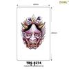 Fresh Style Waterproof Flower & Cartoon Tattoo Stickers for Arm
