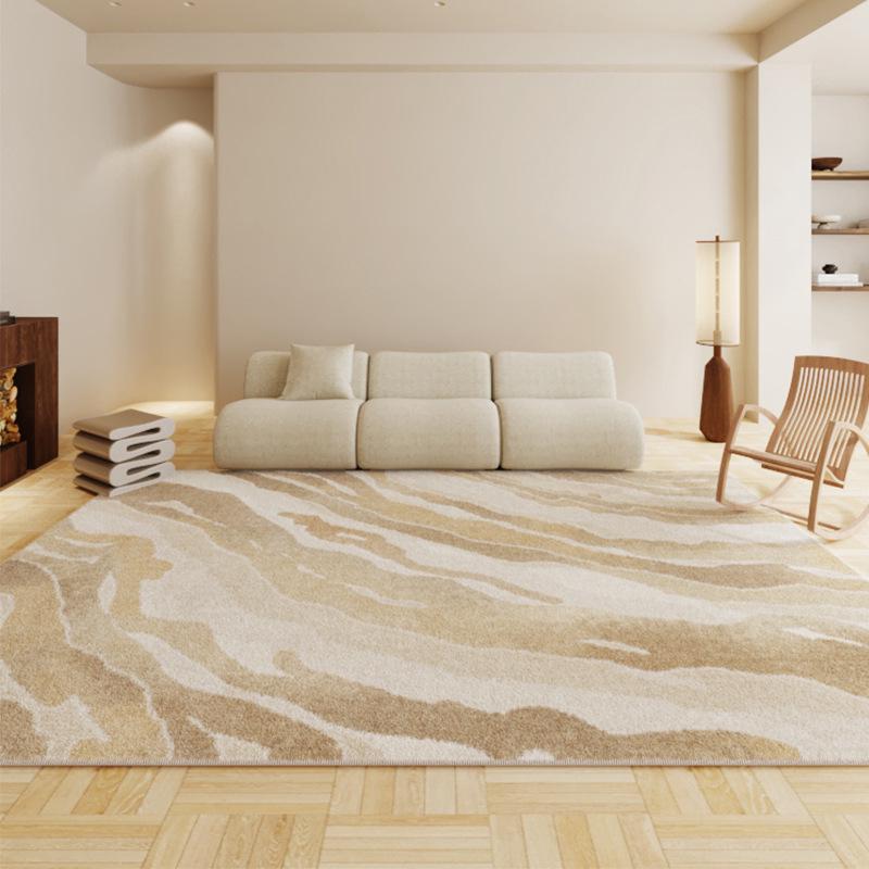 Wabi-Sabi Lambskin Carpet: Thick, Long Strip for Bedroom, Sofa, or Coffee Table