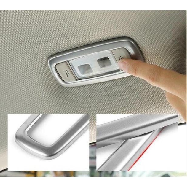 ABS Silver Rear Reading Light Lamp Frame Trim 2X For BMW X3 G01 X4 G02 2018-