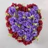 Cross Simulation Rose Heart Wall Decoration for Weddings - Hanging Décor for Home, Wedding Rooms, Cars, and More