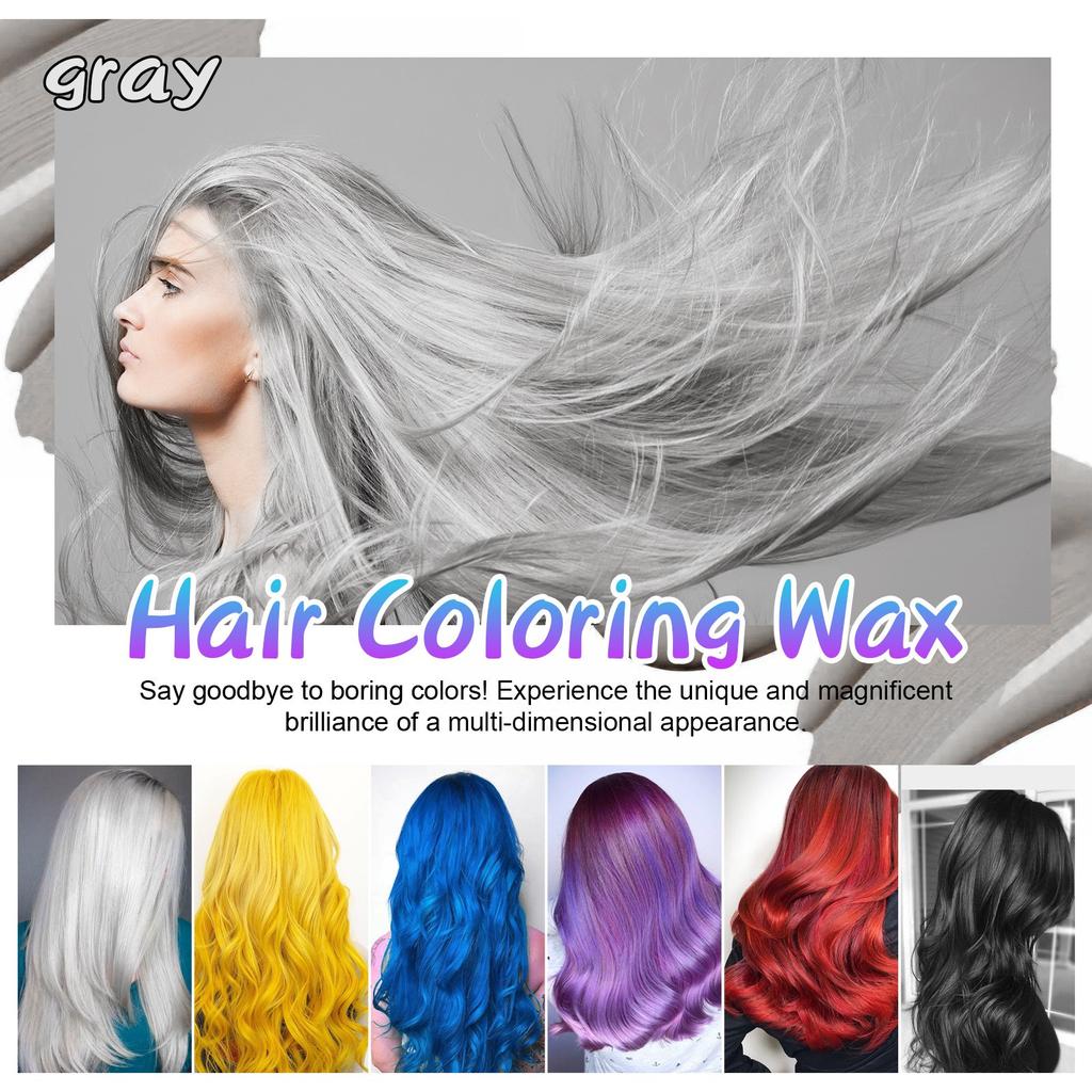 Crème colorante pour cheveux, cire pour cheveux, cire colorée pour cheveux, teinture naturelle pour cheveux, développement de la couleur sans abîmer les cheveux, 120 g