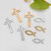 50pcs Party Table Decoration Supplies, Wooden Fish and Cross Decorative Pieces Perfect for Tabletop Display or Craft Projects