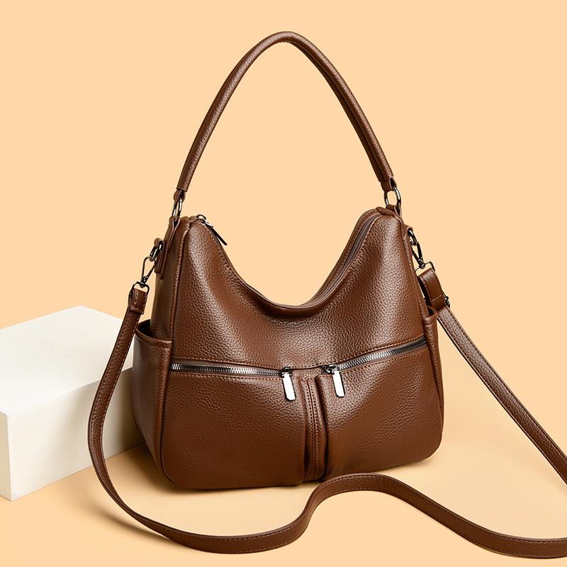 Commuter Retro Large Capacity Tote Bag Women's Shoulder Crossbody Bag
