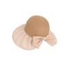 Womens Summer Sun Hat With Pearl Accent And Breathable Polyester Material For Sunshade And Style