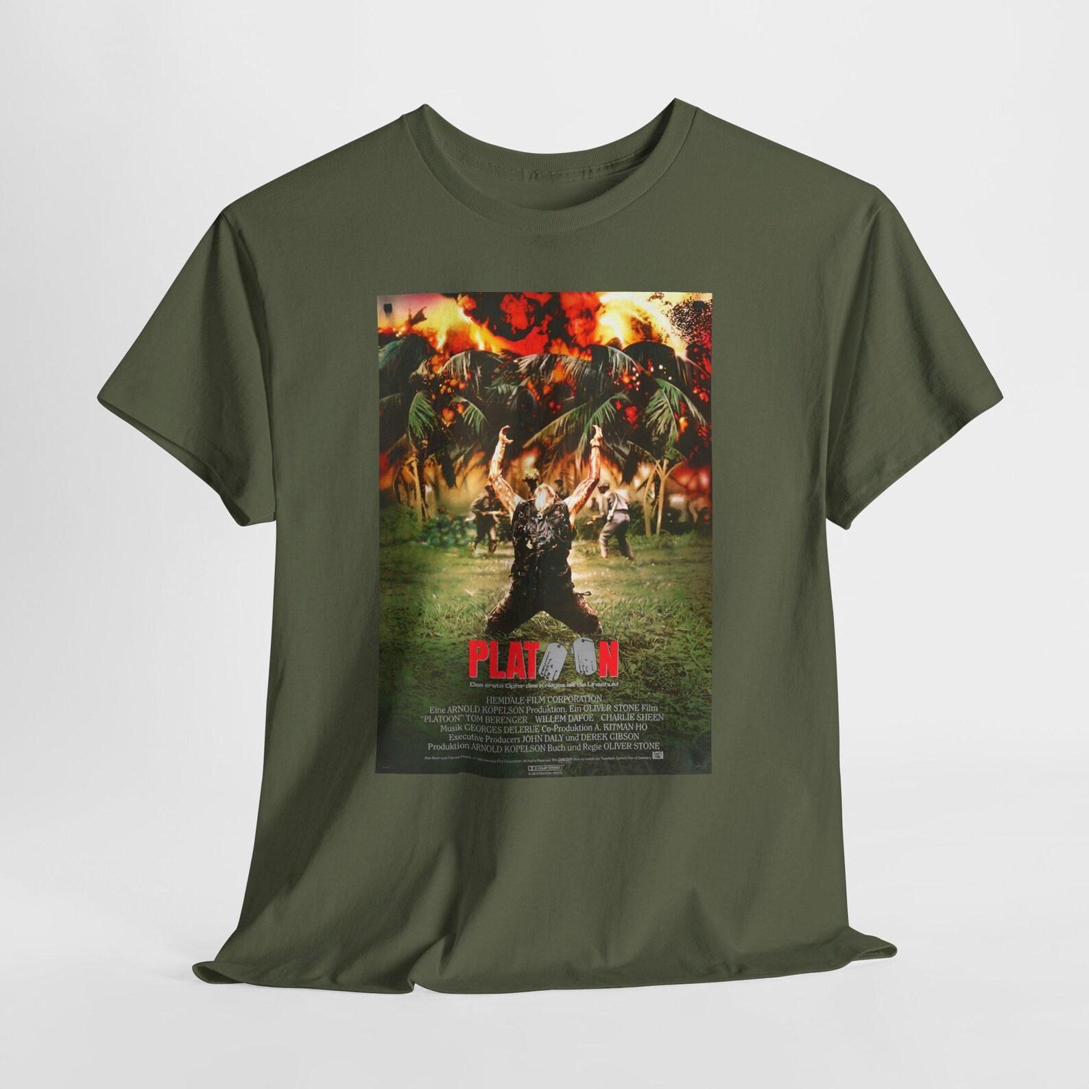 Platoon Movie Unisex Heavy Cotton Tee, Graphic Tee, Retro Tee, Classic Action Tee, 80s Movie Shirt, S
