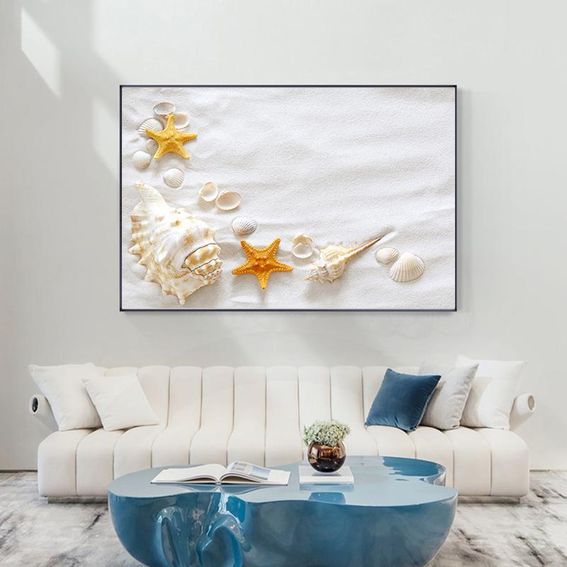 Starfish And The Beach Canvas Painting Bedroom Decor Modern Wall Art Living Room No Frame Picture Home Decor