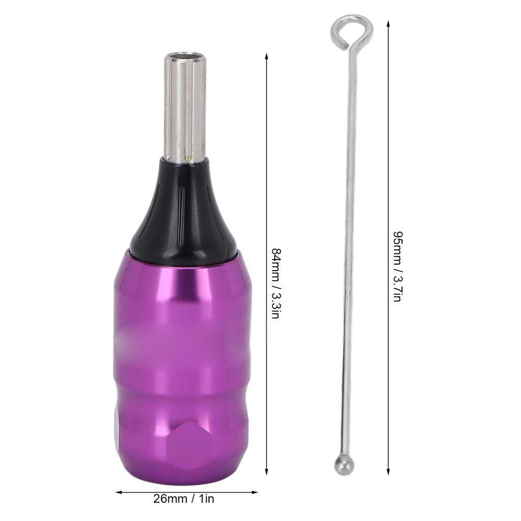 Cartridge Tattoo Grip Aluminum Alloy Needle Length Tattoo Machine Handle Grips with 95mm Needle Drive Bar
