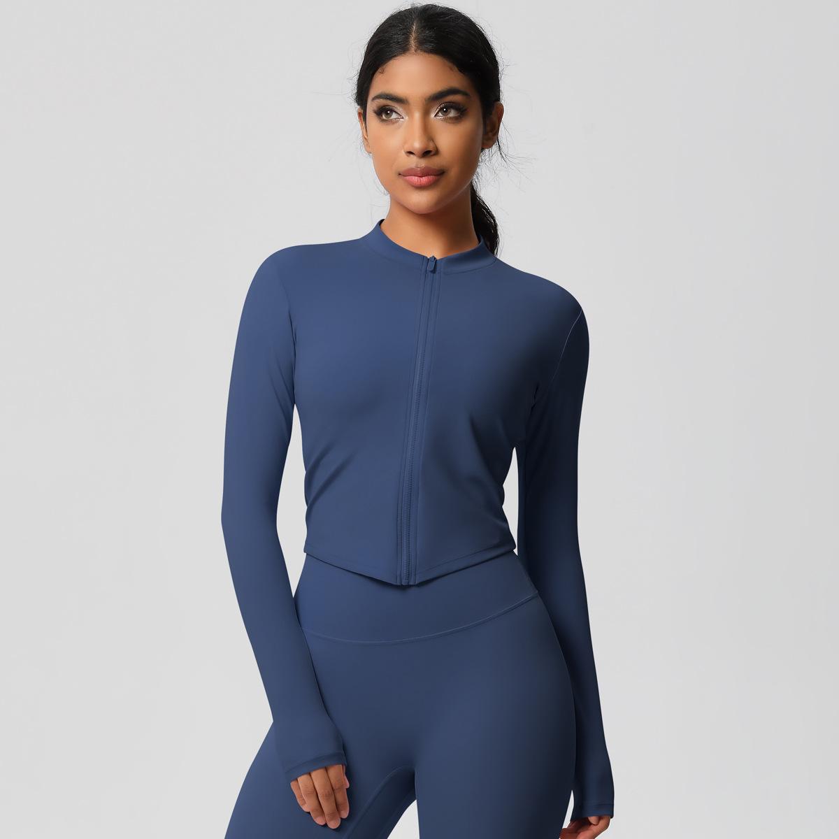 

Обтягивающая куртка на молнии Naked, быстросохнущий дышащий топ для йоги, повседневный топ для бега и фитнеса для женщин XL