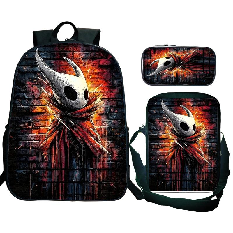 Hollow Knight 2 Silksong Backpack Teenagers Hornet Fridge Magnet Rucksack Shoulder Bag Pencil Case School Backpacks