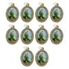 10Pcs Oval Shaped Figure Metal Rhinestones Pendant Charm for Chokers Necklaces Keychains DIY Jewelry Making