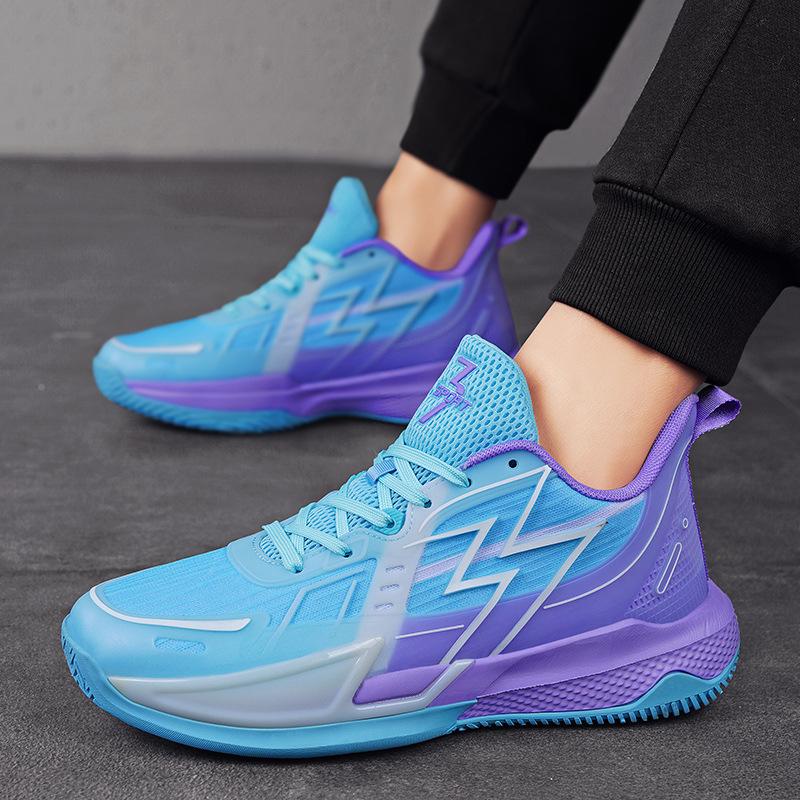 Women's Mesh Breathable, Non-slip, Wear-resistant, Shock-absorbing, Lightweight and Soft-soled Students' Low-top Actual Combat Luminous Sports Shoes