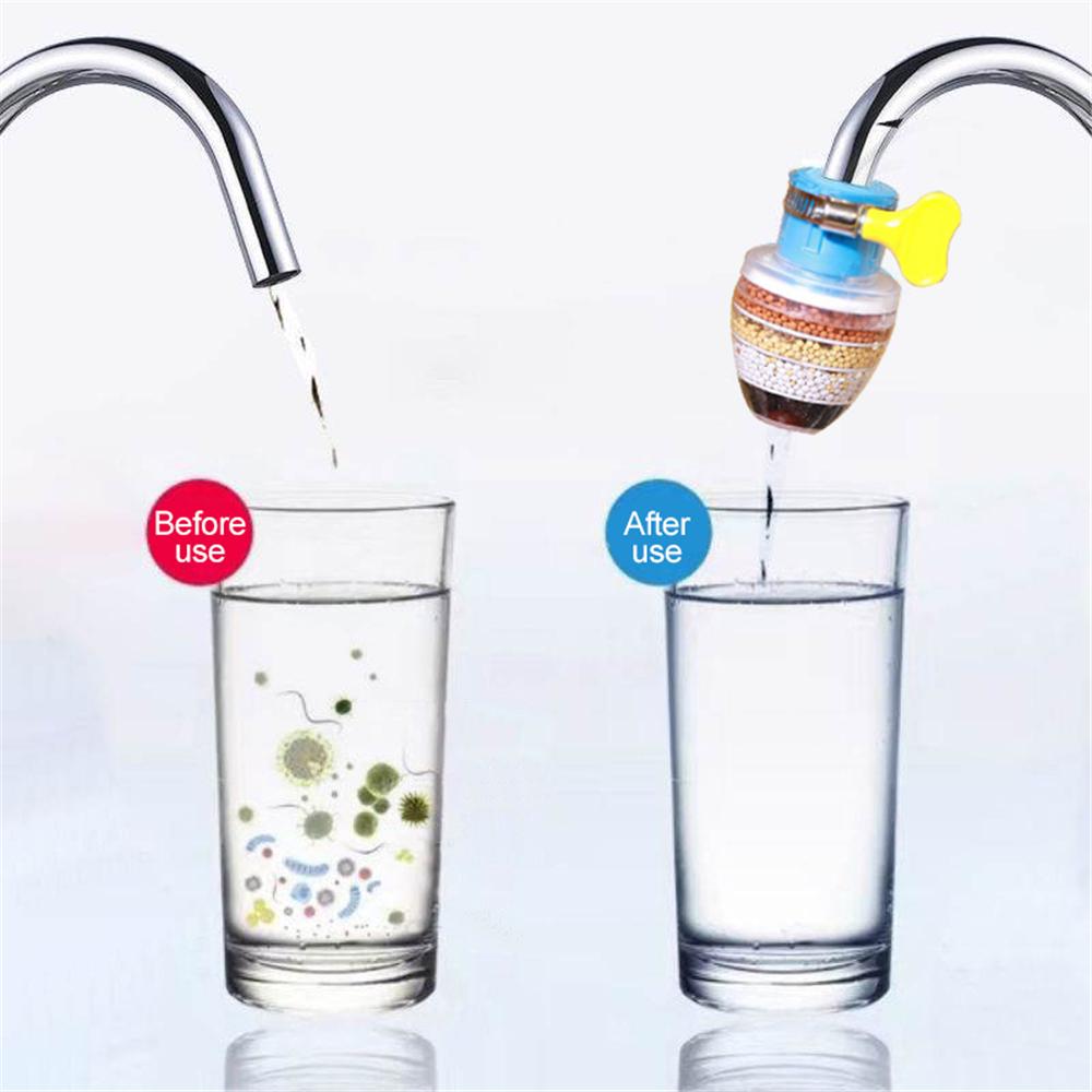 Purifier Tap Filter Water Saving Kitchen Faucet Bubbler Activated Carbon Filtration Shower Head Nozzle Cleaning Filter