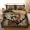 Luxurious Nightmare Before Christmas Duvet Cover With Pillow Cases Quilt Cover Bedding Set For Halloween Enthusiasts