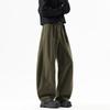 POUM Men's Cotton Wide-Leg Parachute Cargo Pants