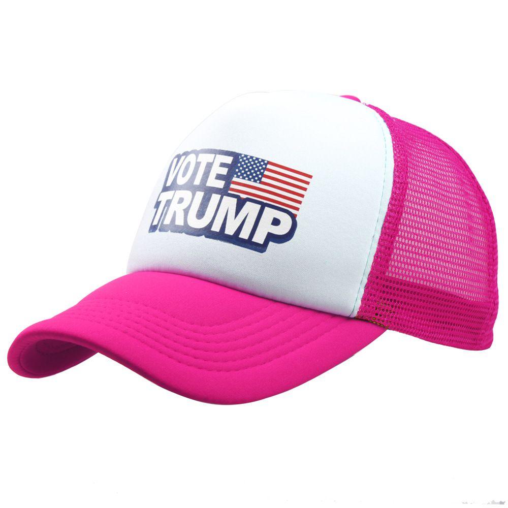 Trump Vote Presidential Election Retro Summer Truck Adult Net Hats Unisex Cap