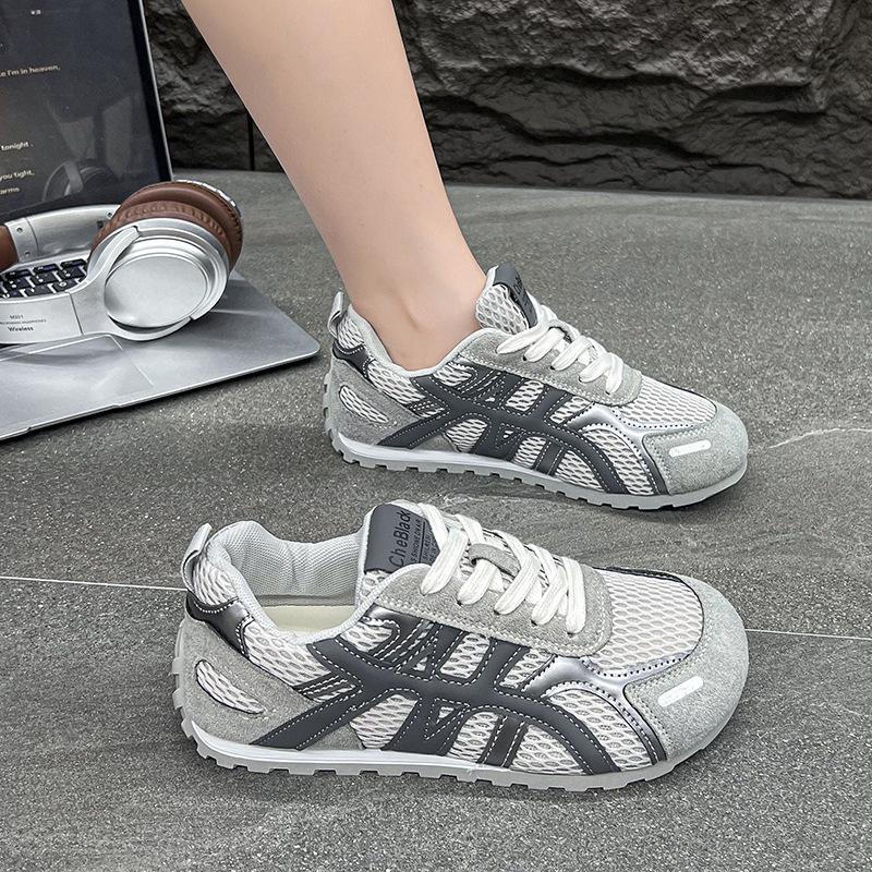 Dexun shoes women's early autumn summer 2025 new thick-soled heightening versatile breathable Forrest Gump shoes casual sports shoes