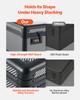 VEVOR Graded Card Case 4 Row 162 PSA Slab Storage Box with Combination Lock, Baseball Sports Trading Cards Holder Collector with 12 Dividers