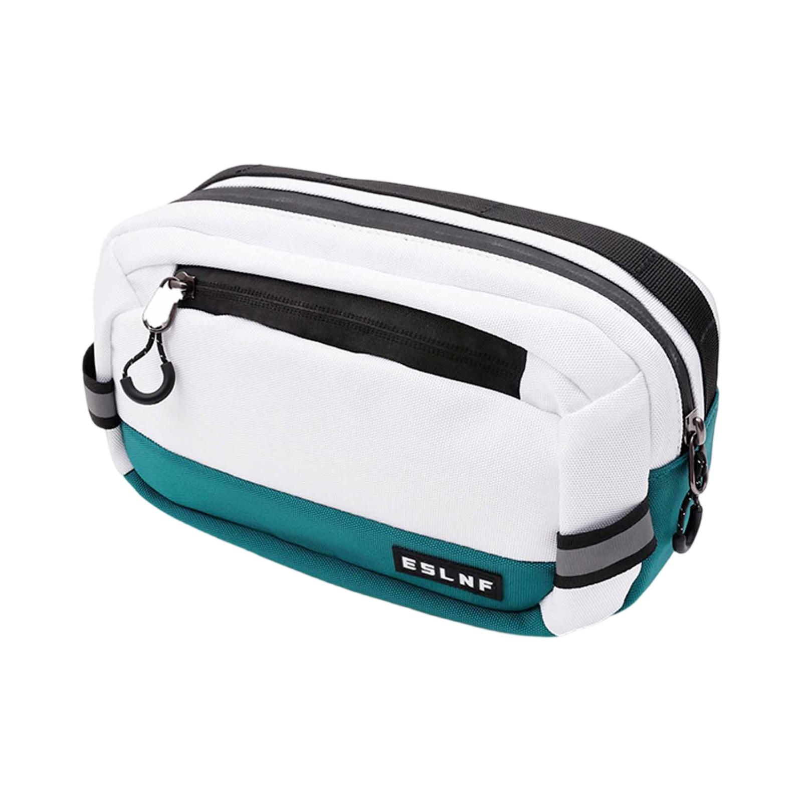 

Road Bike Handlebar Bag, Two-Tone Large-Capacity Front Cargo Bag, Cycling Storage Front Pack One Size білий