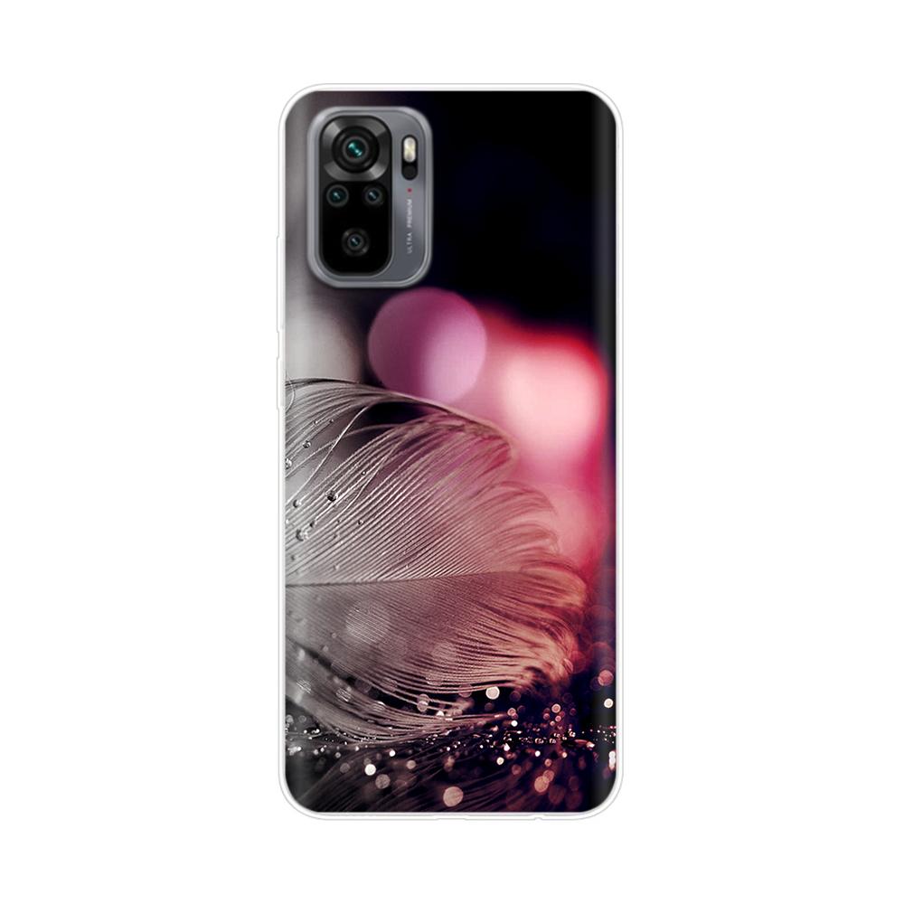 Silikon Blumen Handyhülle Für Xiaomi Redmi Note 10 Hülle 6.43'' Schöne TPU Rückseite Für Xiomi Redmi Note10 Pro Bumper Hüllen