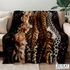 Coperta decorativa con stampa animalier per divano, letto, soggiorno e decorazione della casa