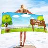 Cartoon Zoo Series Seaside Vacation Beach Towel Swimming Bath Towel Sports Towel
