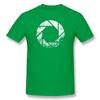 Portal T Shirt Aperture Laboratories Distressed TShirt 100 Cotton Male Tee Shirt Print Casual ShortSleeve Plus size Tshirt
