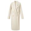 SANCITY Women's 2024 Winter Alpaca Blend Double-Faced Wool Coat