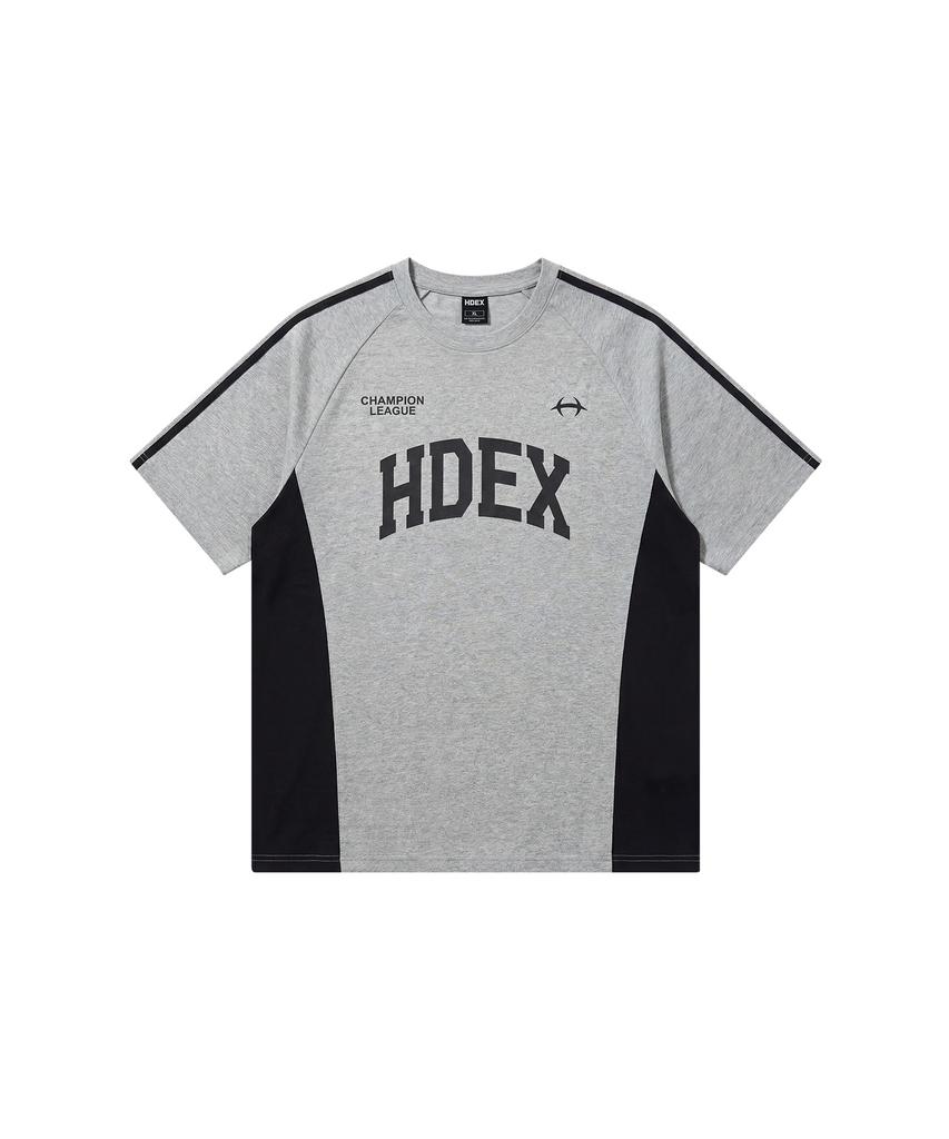 HDEX Side Color Block Short Sleeve (Melange Gray)