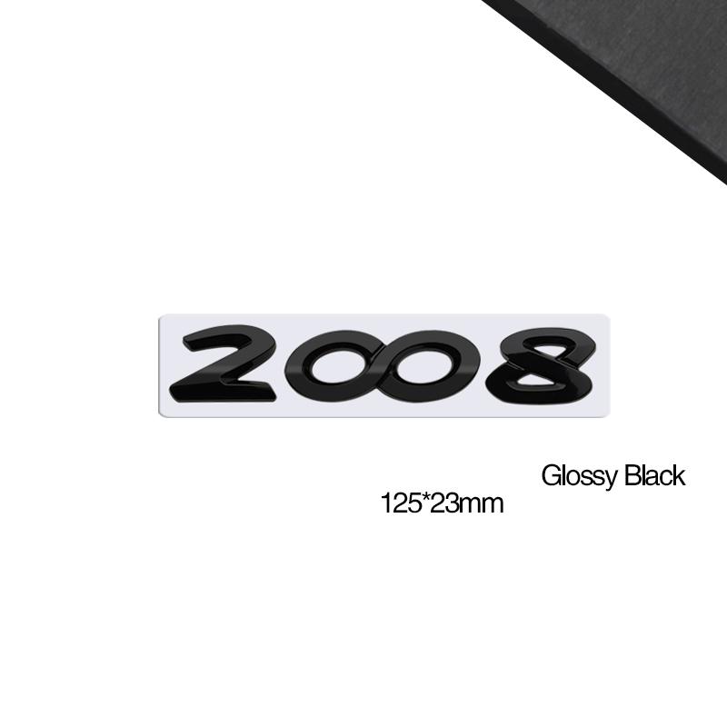 3D-Styling Für RCZ 407 408 508 2008 3008 4008 5008 107 WMBD6 Metall-Emblem Auto-Buchstaben Heckklappen-Aufkleber Abzeichen Auto-Zubehör