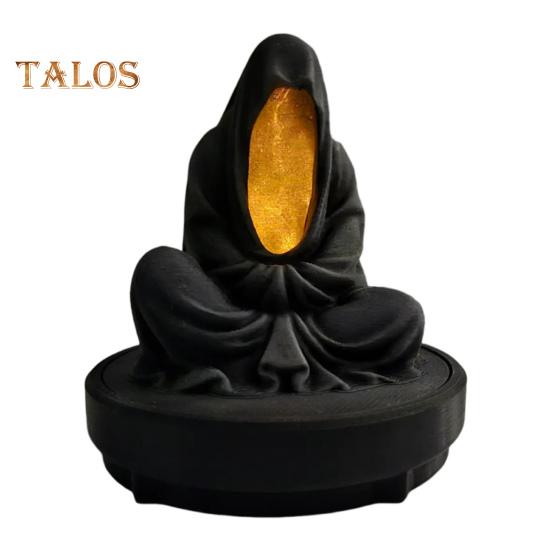 Meditation Dead LED Candlestick Mysterious Ghost Candle Holder for Halloween Home Desktop Decoration