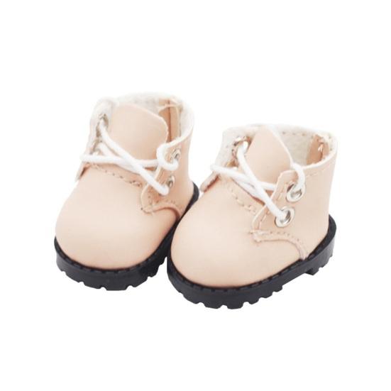 Doll Shoes Accessories Mini Martin Boots for 15cm Doll Faux Leather Shoes