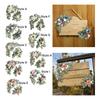 2x Künstlicher Kranz Schmuck Foto Requisiten Dekoration Handgemachte Kunst Deko DIY Szene Layout Hochzeitsbogen Blume für Innenfenster