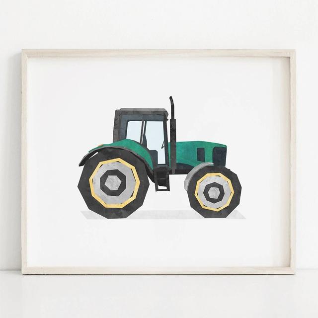 Nordic Style Engineering Vehicle Canvas Art Paintings Watercolor Poster and Prints Nursery Wall Art Picture for Home Decoration No Frame
