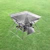 Portable Folding Stainless Steel Barbecue Grill & Fire Pit