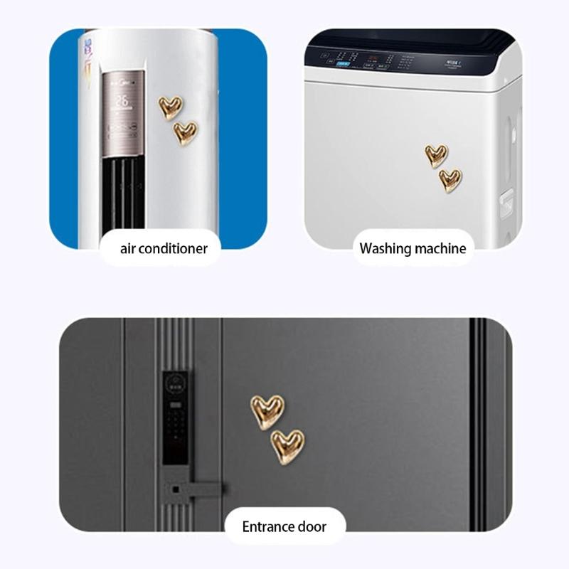 Packung mit 20 herzförmigen Harz-Kühlschrankmagneten mit starker magnetischer Rückseite für Fotos, Notizen, Kühlschrankdekoration