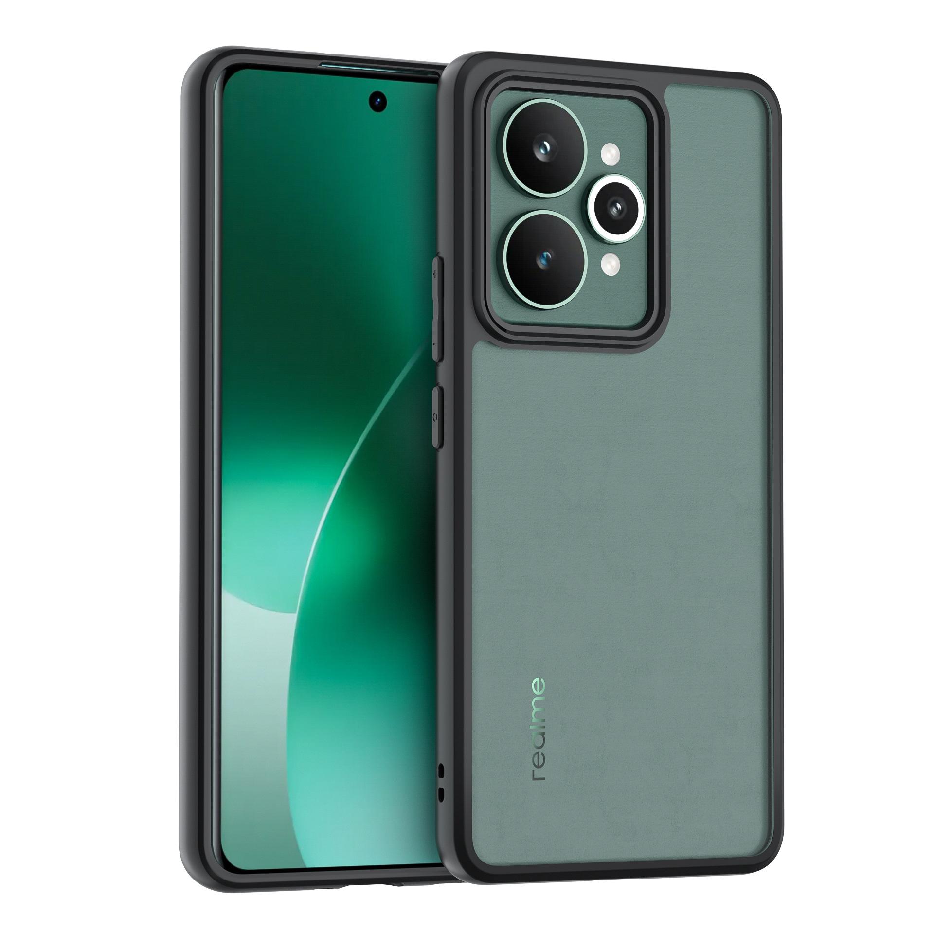 

Чехол для Realme 15 Pro 5G для Realme 15 15Pro 5G крышка Простой черный матовый чехол Защитный чехол для телефона от отпечатков пальцев для Realme 15 Pro 5G Realme 15 Pro чёрный