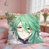Baizhu Genshin Game Cushion Cover Short Plush Pillow Case Room Sofa Cushion Covers Home Decor Funda
