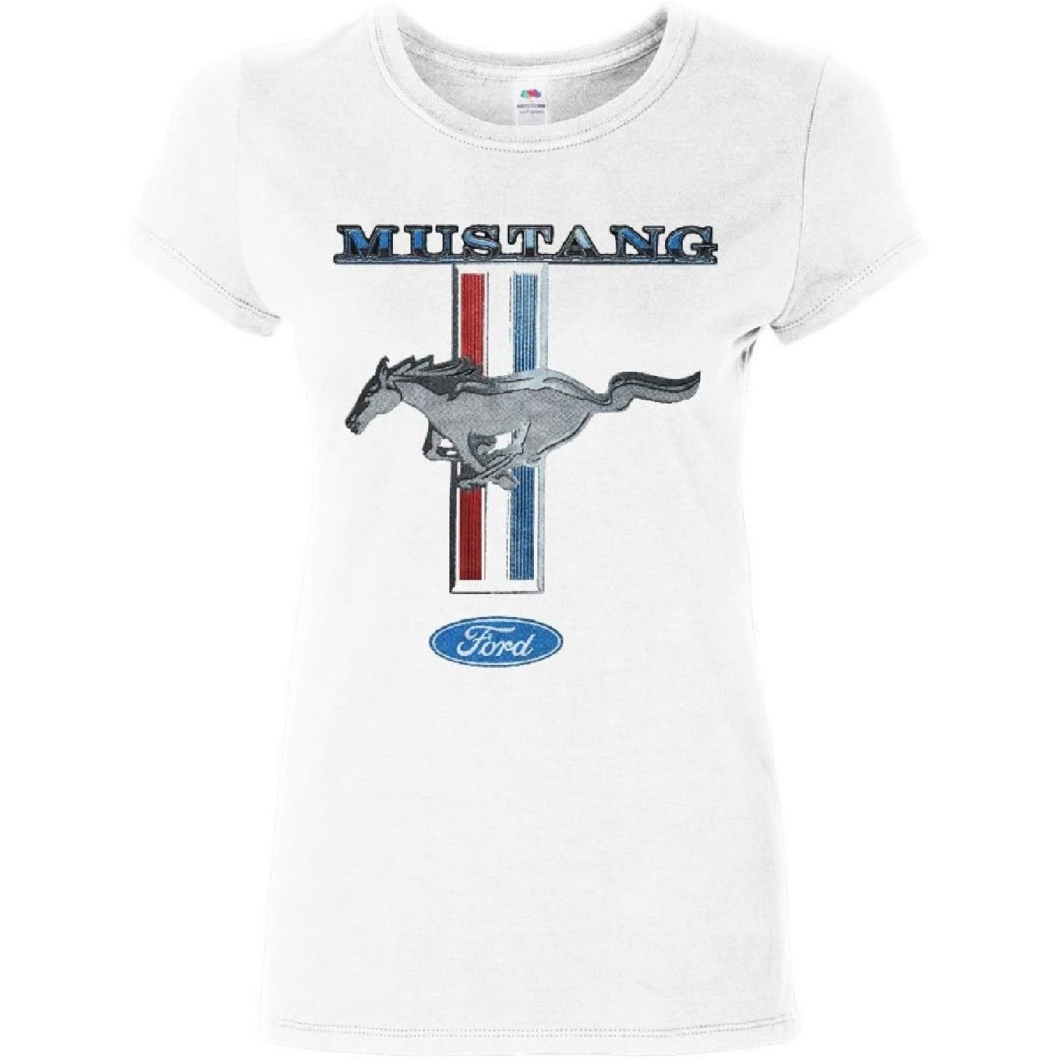 

Ford Mustang Classic Women s T-Shirt American Muscle Car Tee Shirt XXXXXL білий
