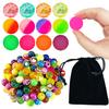 20pcs Colorful Bouncy Balls with Storage Bag 25mm Plastic Elasticity Children Toy Ball for Outdoor Games Birthday Gift TMZ