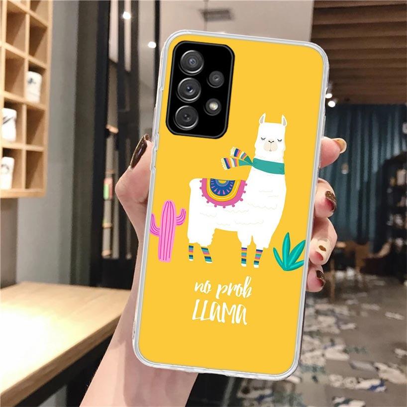 Lama Llama Alpacas Soft Phone Case For Samsung Galaxy A16 A26 A36 A56 A15 A14 A13 A55 A54 A53 A35 A34 A33 A25 A24 A23 A05S A04S