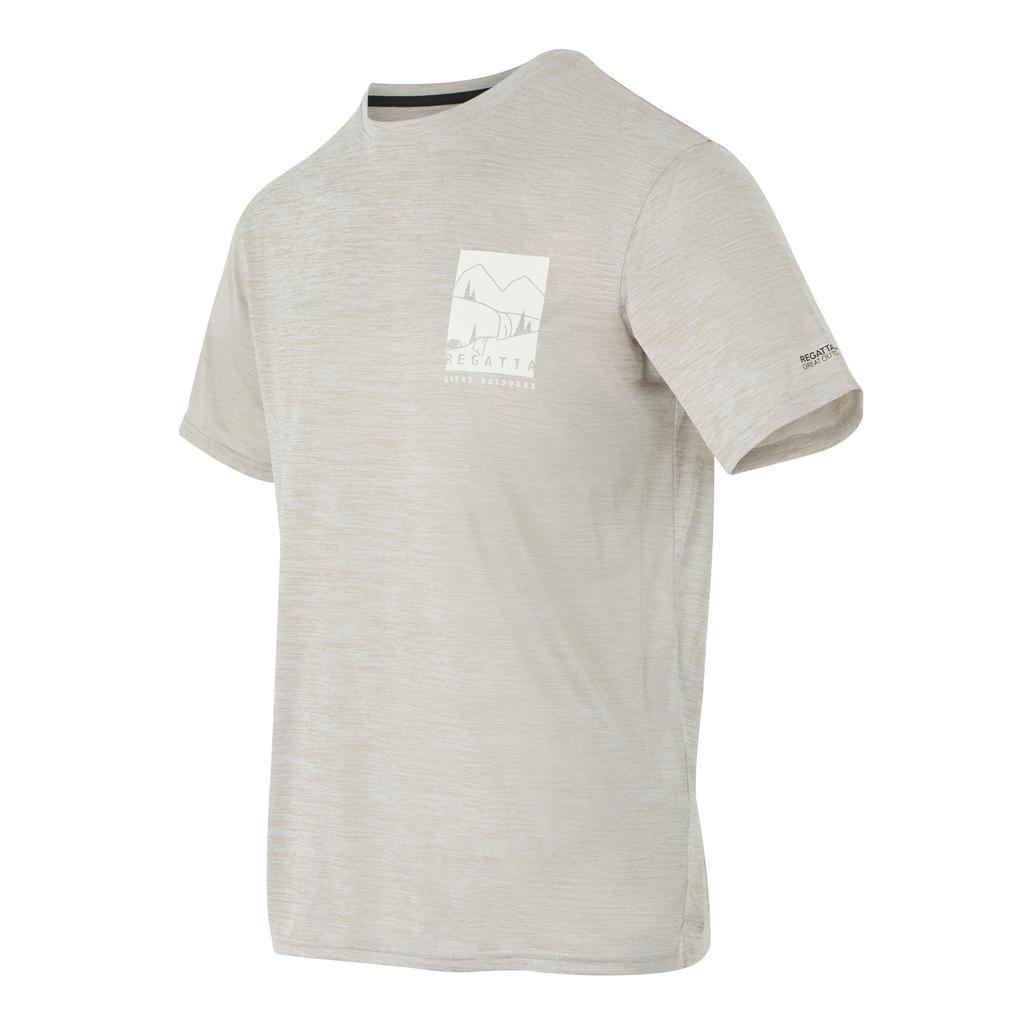 Regatta Mens Fingal IX Back Print Marl T-Shirt