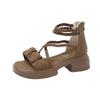 Fairy wind platform sandals female outer wear summer new 2025 Internet celebrity soft sole word with beach non-slip sandals