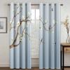 Chinese Troditional Culture Bird Flower Window Curtains In Kids Bedroom Living Room Hall Treatments Kitchen Decor Drapes Blinds