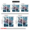 2pcs,2D plane printing Curtains Digital Printed Krakens Embrace Versatile Durable Polyester (without rod) Outdoor Decorations