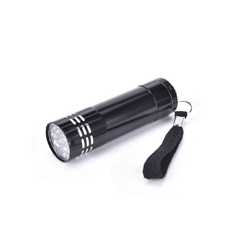 Mini Uv Ultra Violet 9 Led Flashlight Blacklight Light Inspection Lamp Torch