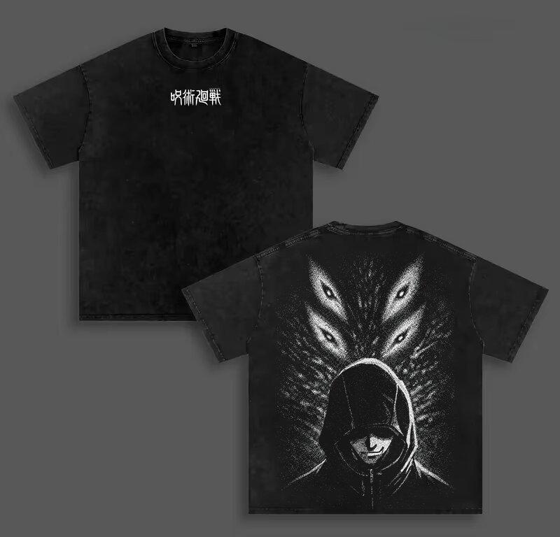 

Manga Jujutsu Kaisen Itadori Yuji Tshirt Gothic Yk Washed Cotton Tee Shirt Summer Short Sleeve Tshirt For Mens Clothing Tops S